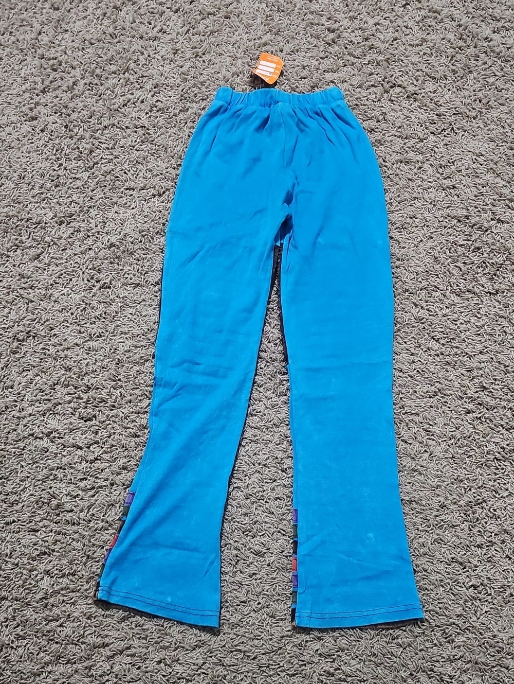 NWT K.P.C. Pants Bohemian Handmade In Nepal Embroidered Drawstring - Picture 6 of 6